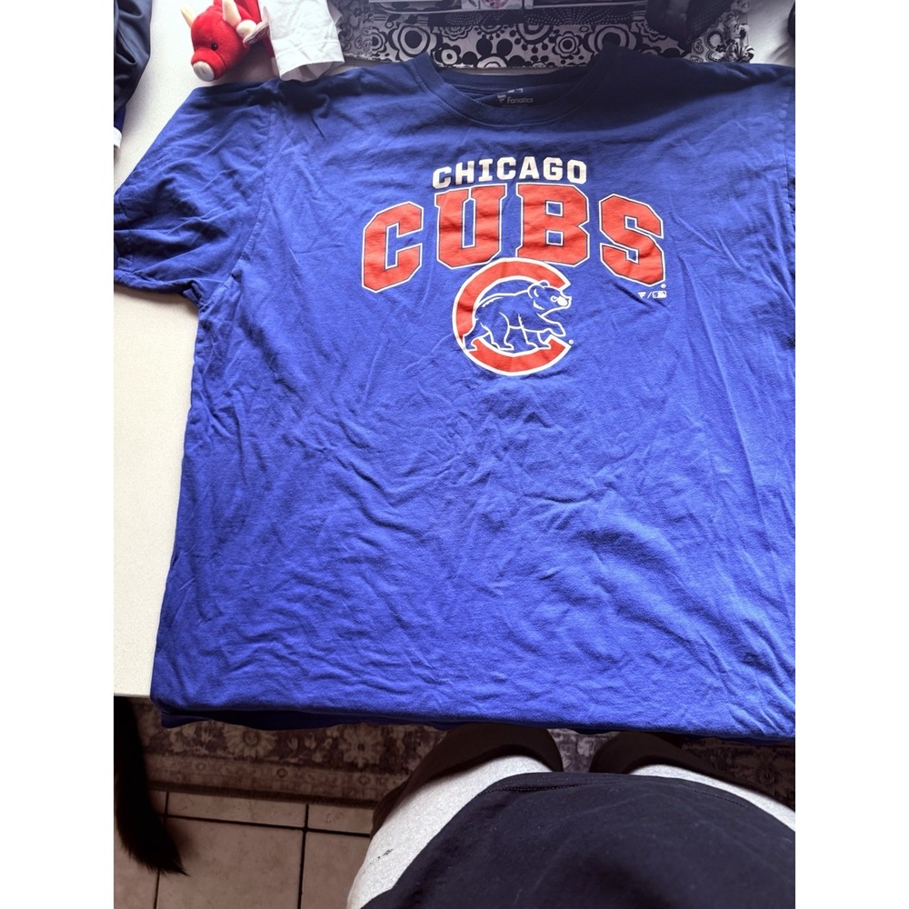 Fanatics Chicago Cubs Blue Graphic T-Shirt Size 3XLB